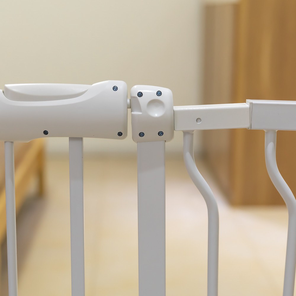 KEANO Walk-Thru Safety Gate for Baby and Pets, Child Proof Fence for Doorways, Stairways, Hallways