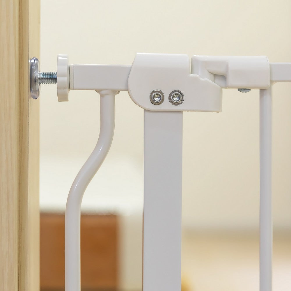 KEANO Walk-Thru Safety Gate for Baby and Pets, Child Proof Fence for Doorways, Stairways, Hallways