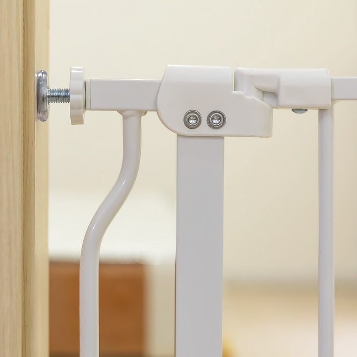 KEANO Walk-Thru Safety Gate for Baby and Pets, Child Proof Fence for Doorways, Stairways, Hallways