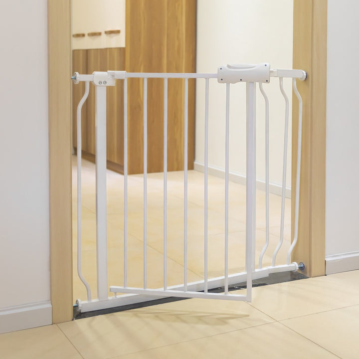KEANO Walk-Thru Safety Gate for Baby and Pets, Child Proof Fence for Doorways, Stairways, Hallways