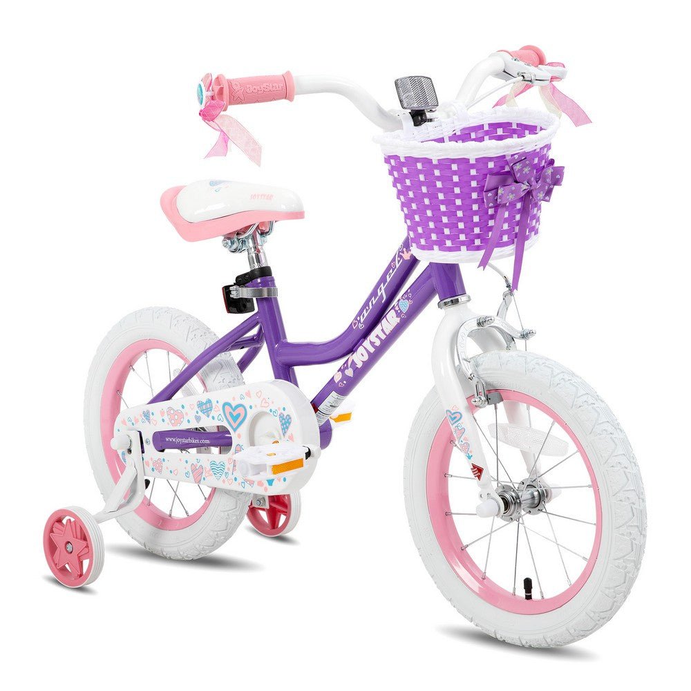 stützräder für kinderfahrrad 18 zoll JOYSTAR Angel Mädchenfahrrad mit Stützrädern und Korb EU – JOYSTARBIKE