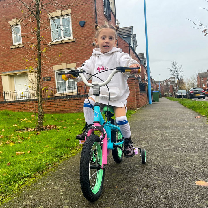 JOYSTAR Macarons Rainbow Girls Bike for 3-7 Years UK - JOYSTARBIKE