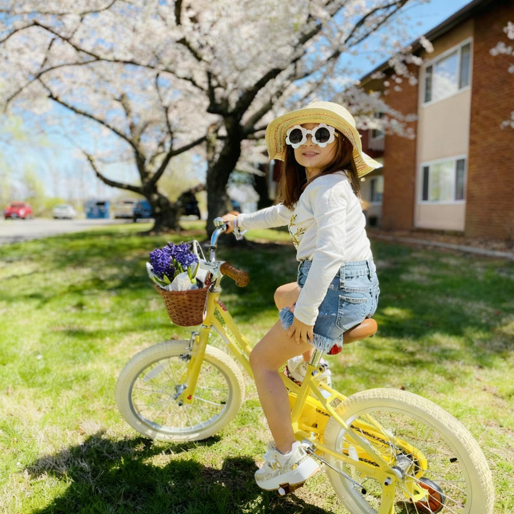 JOYSTAR Fantasy 18 Inch Girls Bike for Ages 5-8, Yellow JOYSTAR