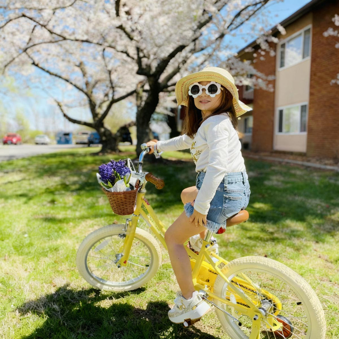 JOYSTAR Fantasy 18 Inch Girls Bike for Ages 5-8, Yellow JOYSTAR