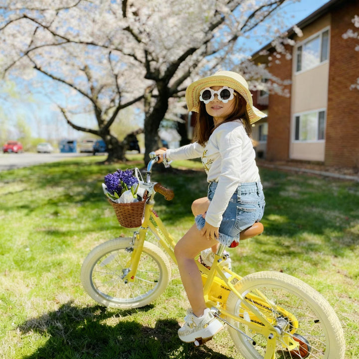 JOYSTAR Fantasy 18 Inch Girls Bike for Ages 5-8, Yellow JOYSTAR