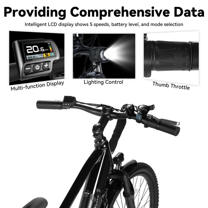 JOYSTAR 26" Electric Bike for Adults with 500W Brushless Motor HILAND