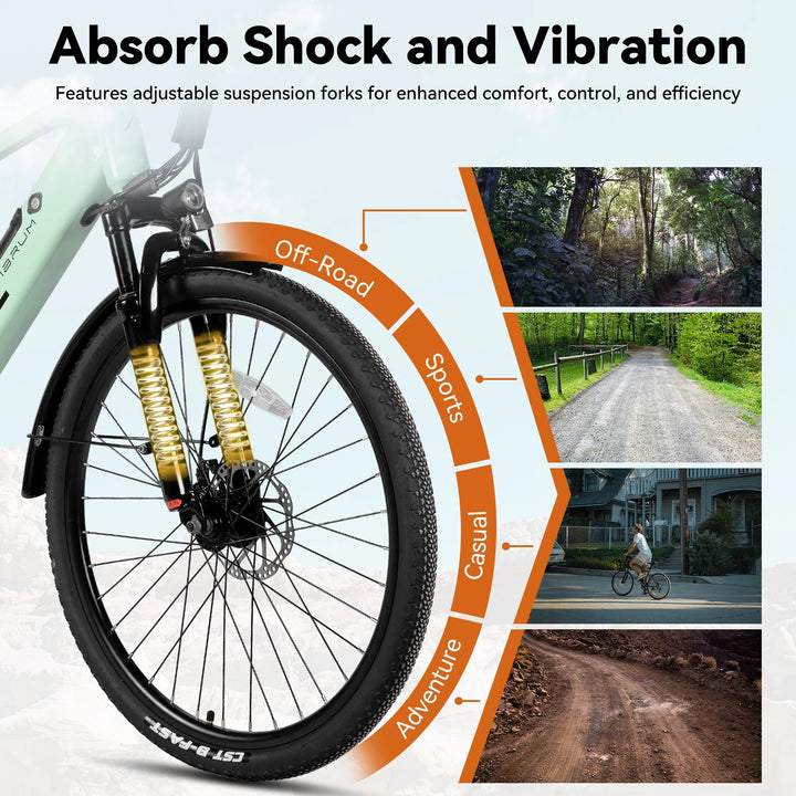 JOYSTAR 26" Electric Bike for Adults with 500W Brushless Motor HILAND