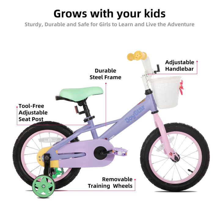 JOYSTAR Macaron Girls Bike Rainbow Bike JOYSTAR