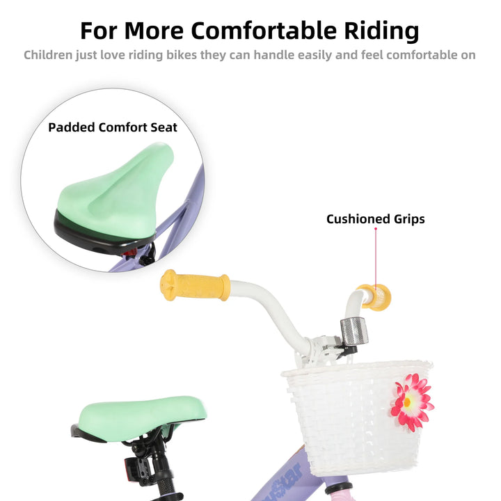 JOYSTAR Macaron Girls Bike Rainbow Bike JOYSTAR