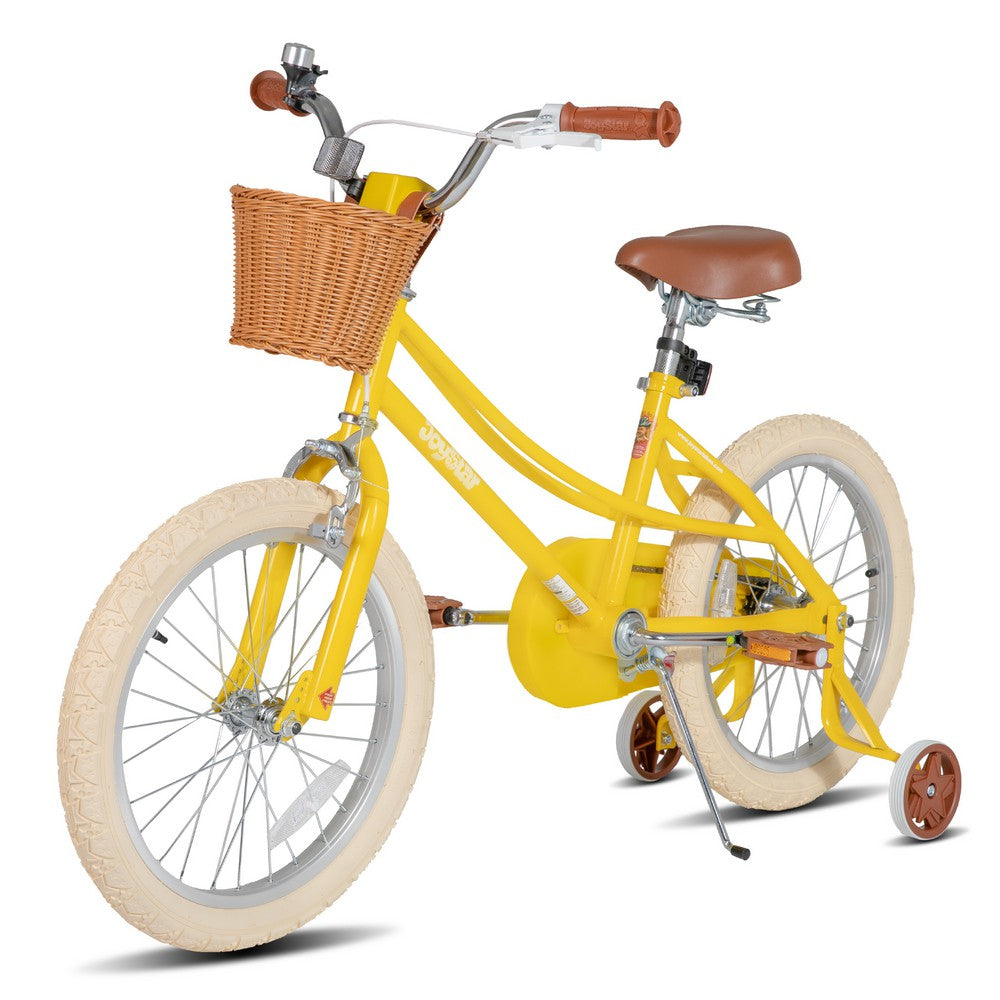JOYSTAR Fantasy 18 Inch Girls Bike for Ages 5-8, Yellow JOYSTAR