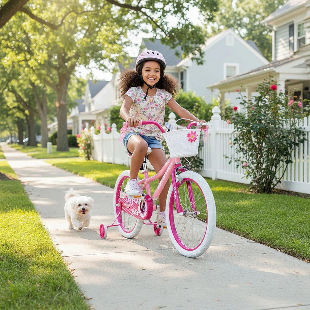 JOYSTAR Petal Girls Bike for Toddlers & Kids with Training Wheels JOYSTAR