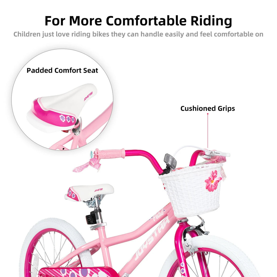 JOYSTAR Petal Girls Bike for Toddlers & Kids with Training Wheels JOYSTAR