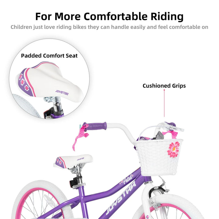 JOYSTAR Petal Girls Bike for Toddlers & Kids with Training Wheels JOYSTAR