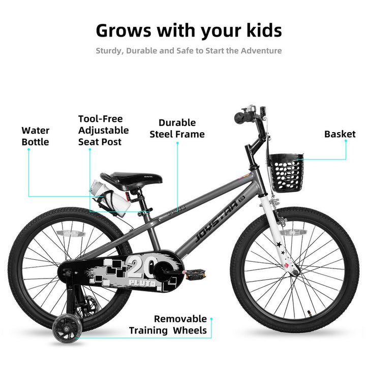 JOYSTAR Pluto 2.0 Kids Bike with Flash Training Wheels - JOYSTARBIKE