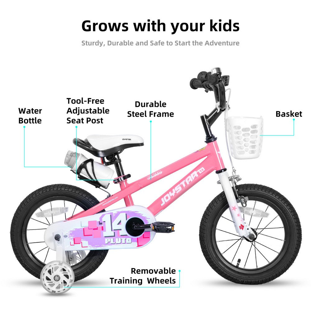 JOYSTAR Pluto 2.0 Kids Bike with Flash Training Wheels - JOYSTARBIKE