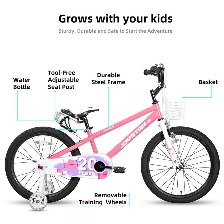 JOYSTAR Pluto 2.0 Kids Bike with Flash Training Wheels - JOYSTARBIKE