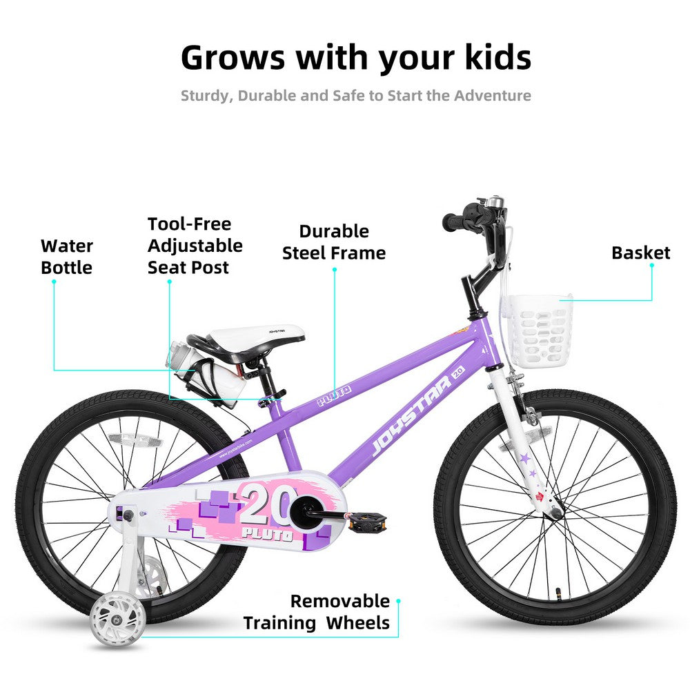 JOYSTAR Pluto 2.0 Kids Bike with Flash Training Wheels - JOYSTARBIKE