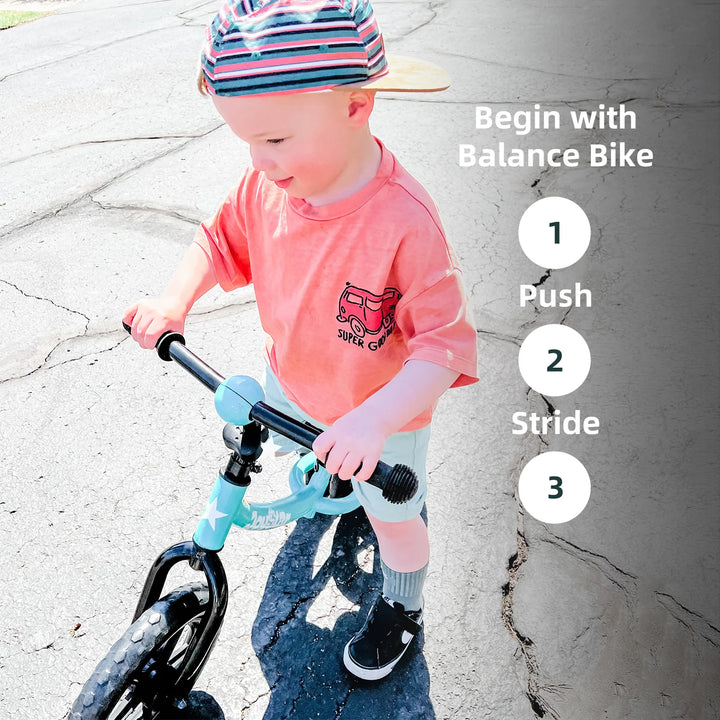 JOYSTAR Marcher 12" Kids Balance Bike Mint Green JOYSTAR