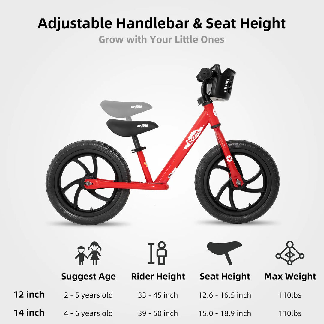 JOYSTAR Roadster 12"/14" Kids Balance Bike JOYSTAR