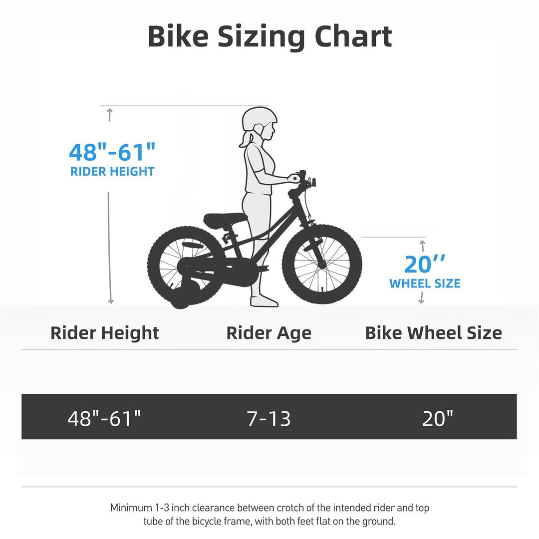 JOYSTAR NEO 20 Inch Kids Bike with Training Wheels - JOYSTARBIKE