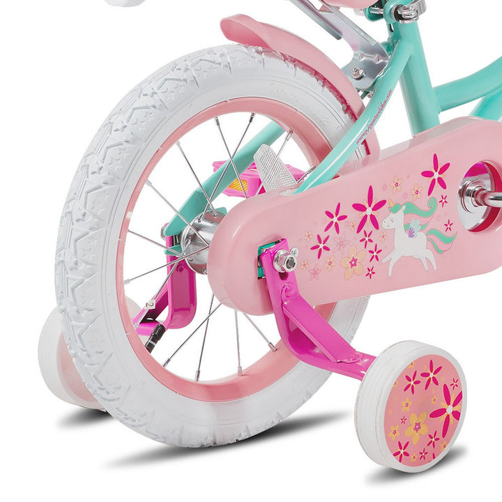 JOYSTAR Unicorn Girls Bike with Doll Carrier JOYSTAR