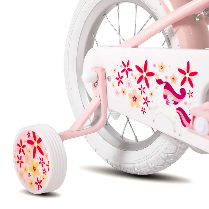 JOYSTAR Unicorn 20 Inch Girls Bike with Doll Carrier JOYSTAR