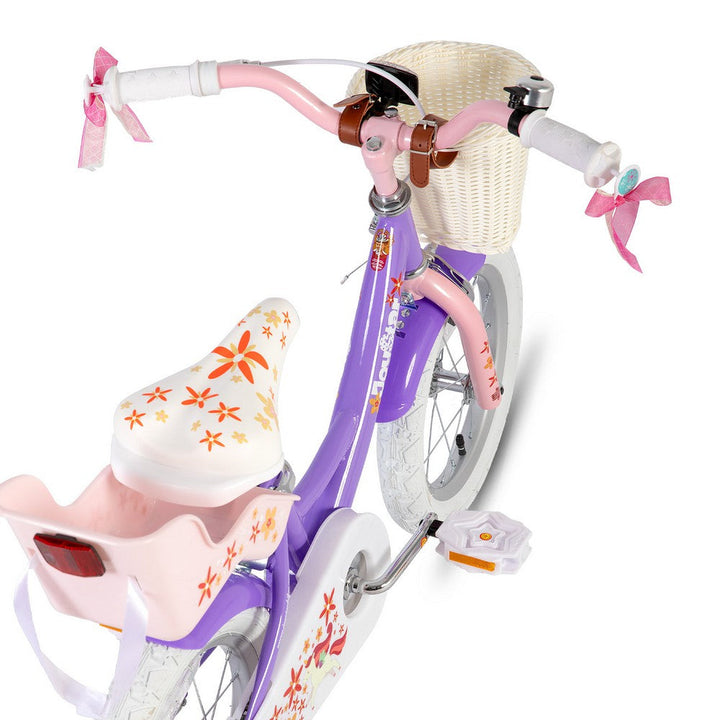 JOYSTAR Unicorn Girls Bike with Doll Carrier JOYSTAR