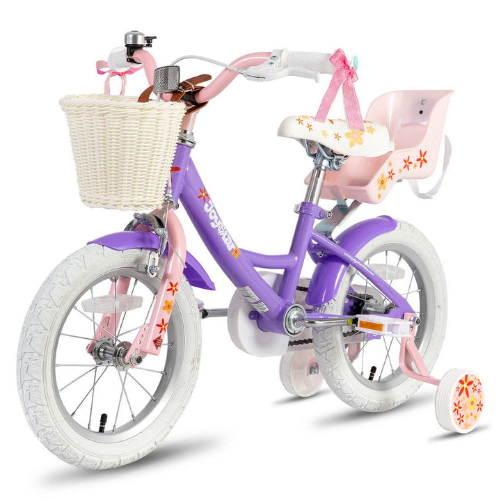 JOYSTAR Unicorn Girls Bike with Doll Carrier JOYSTAR
