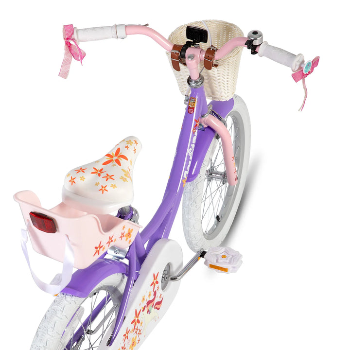 JOYSTAR Unicorn 20 Inch Girls Bike with Doll Carrier JOYSTAR