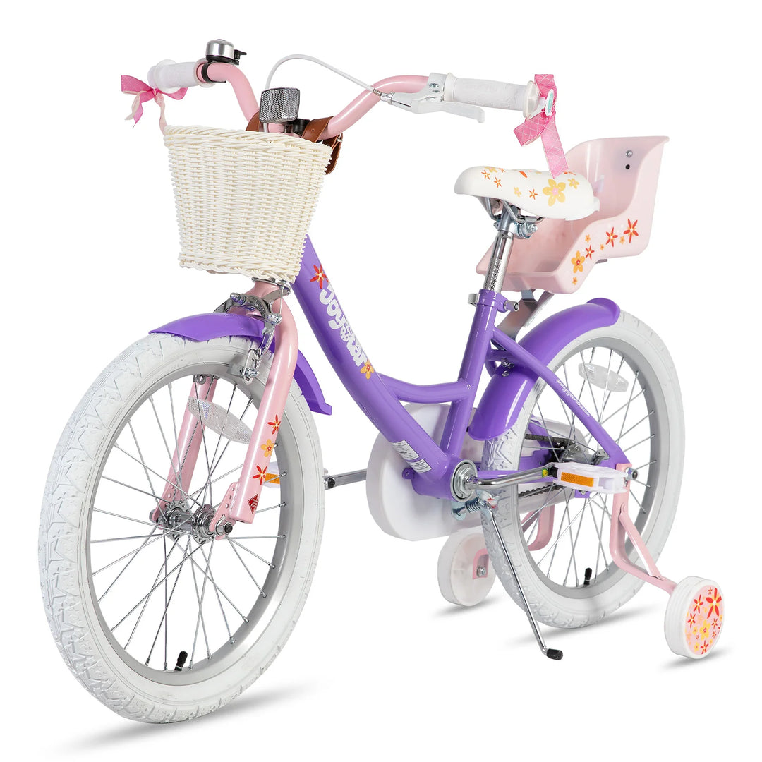 JOYSTAR Unicorn 20 Inch Girls Bike with Doll Carrier JOYSTAR