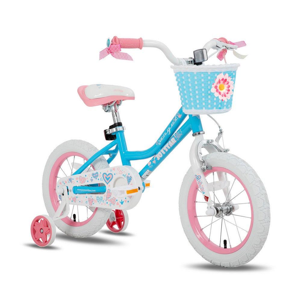 JOYSTAR Angel Girls Bike with Training Wheels & Basket - JOYSTARBIKE