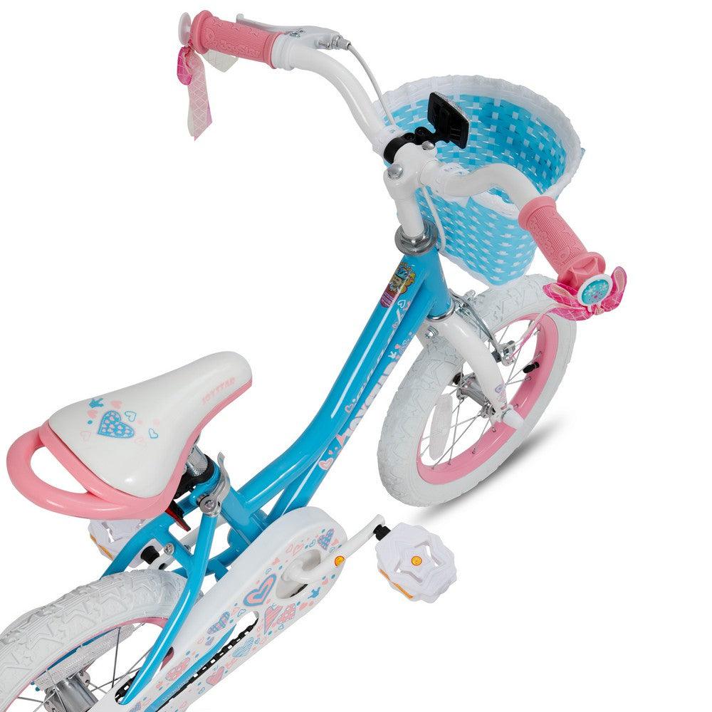 JOYSTAR Angel Girls Bike with Training Wheels & Basket - JOYSTARBIKE