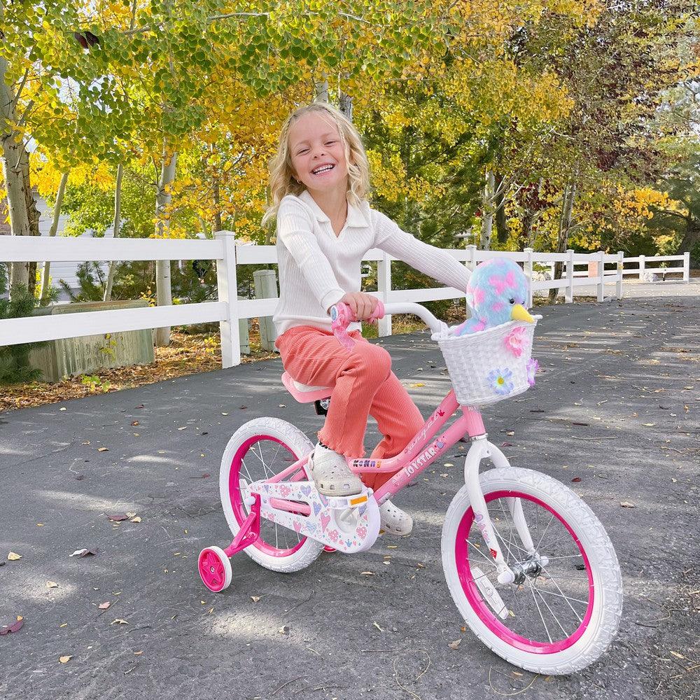 JOYSTAR Angel Girls Bike with Training Wheels & Basket - JOYSTARBIKE