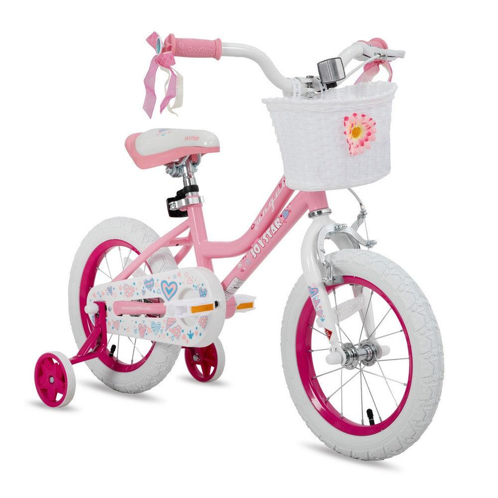 JOYSTAR Angel Girls Bike with Training Wheels & Basket - JOYSTARBIKE
