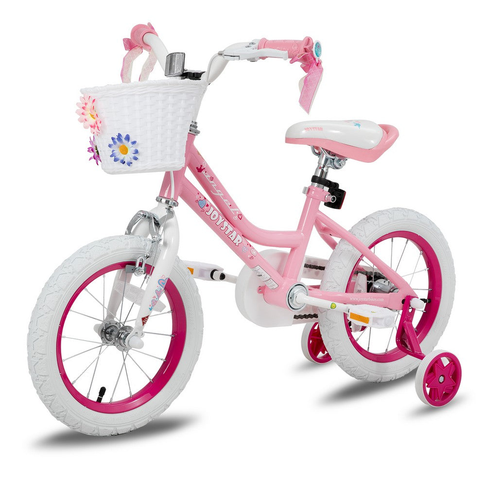 JOYSTAR Angel Girls Bike with Training Wheels & Basket UK
