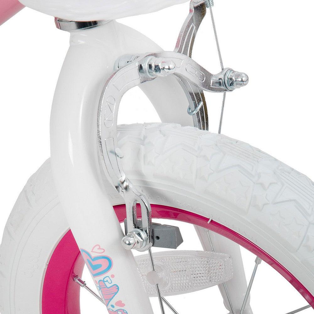 JOYSTAR Angel Girls Bike with Training Wheels & Basket - JOYSTARBIKE