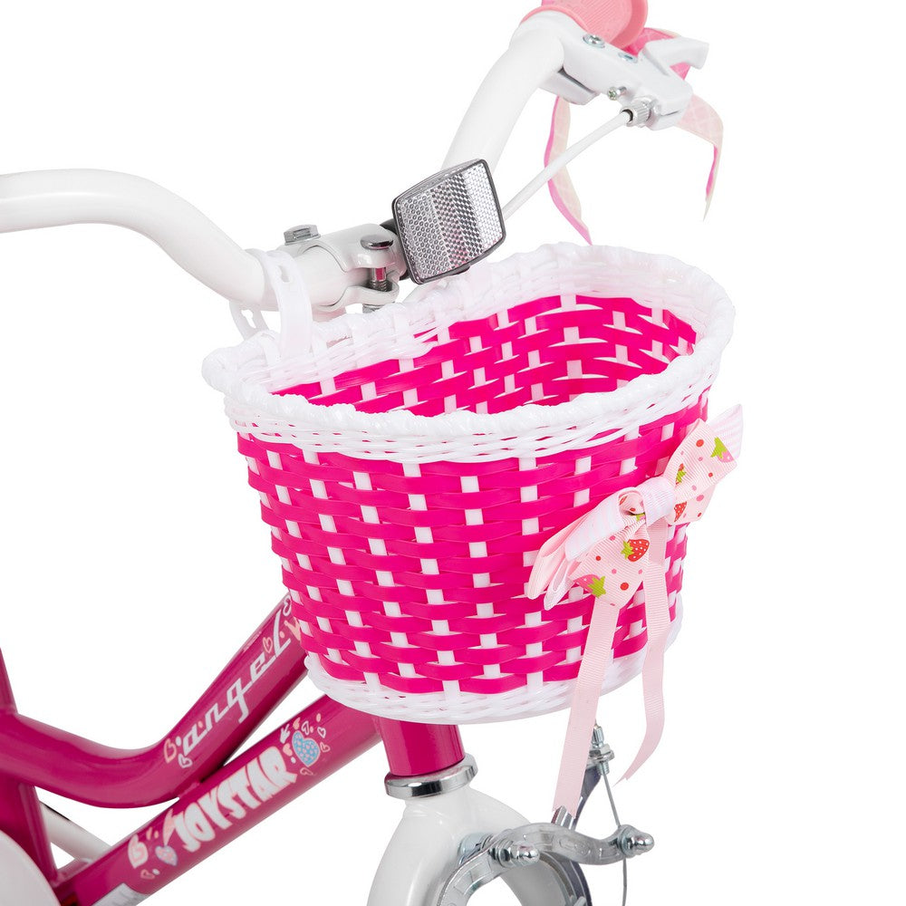 JOYSTAR Angel Girls Bike with Training Wheels & Basket EU