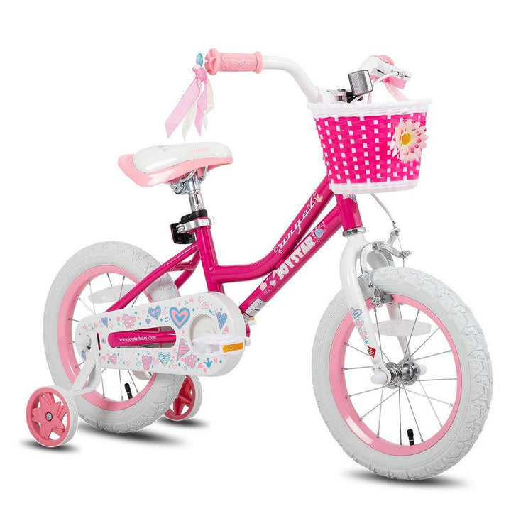 JOYSTAR Angel Girls Bike with Training Wheels & Basket - JOYSTARBIKE