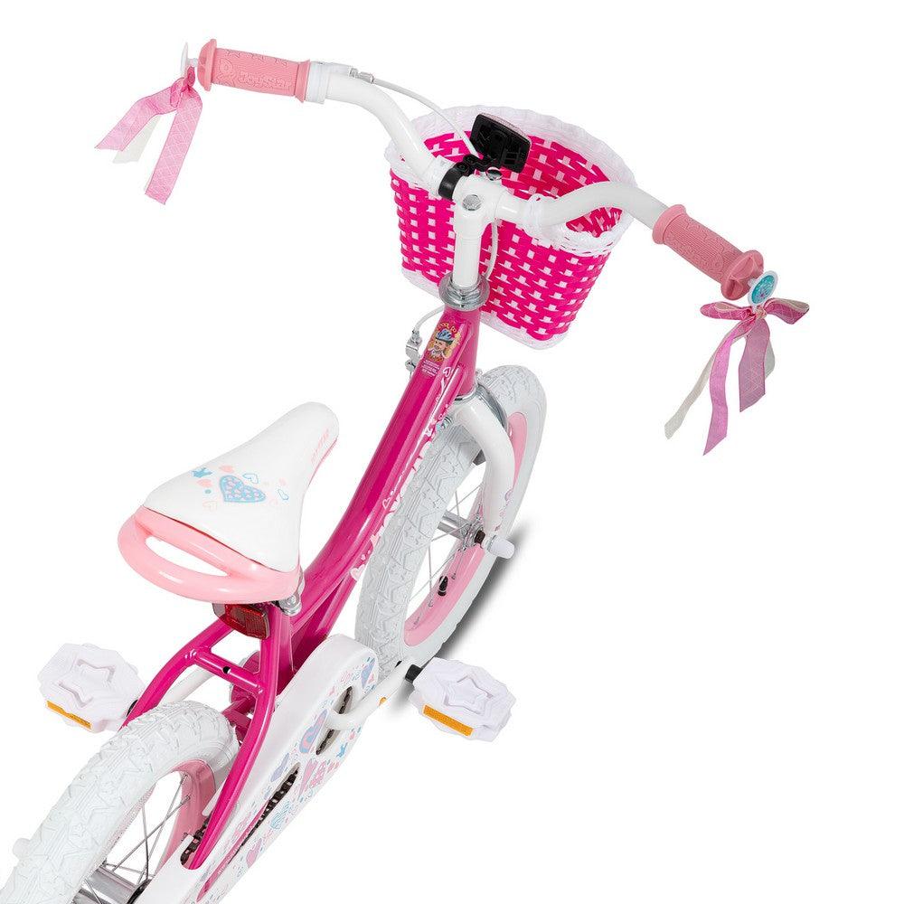 JOYSTAR Angel Girls Bike with Training Wheels & Basket - JOYSTARBIKE