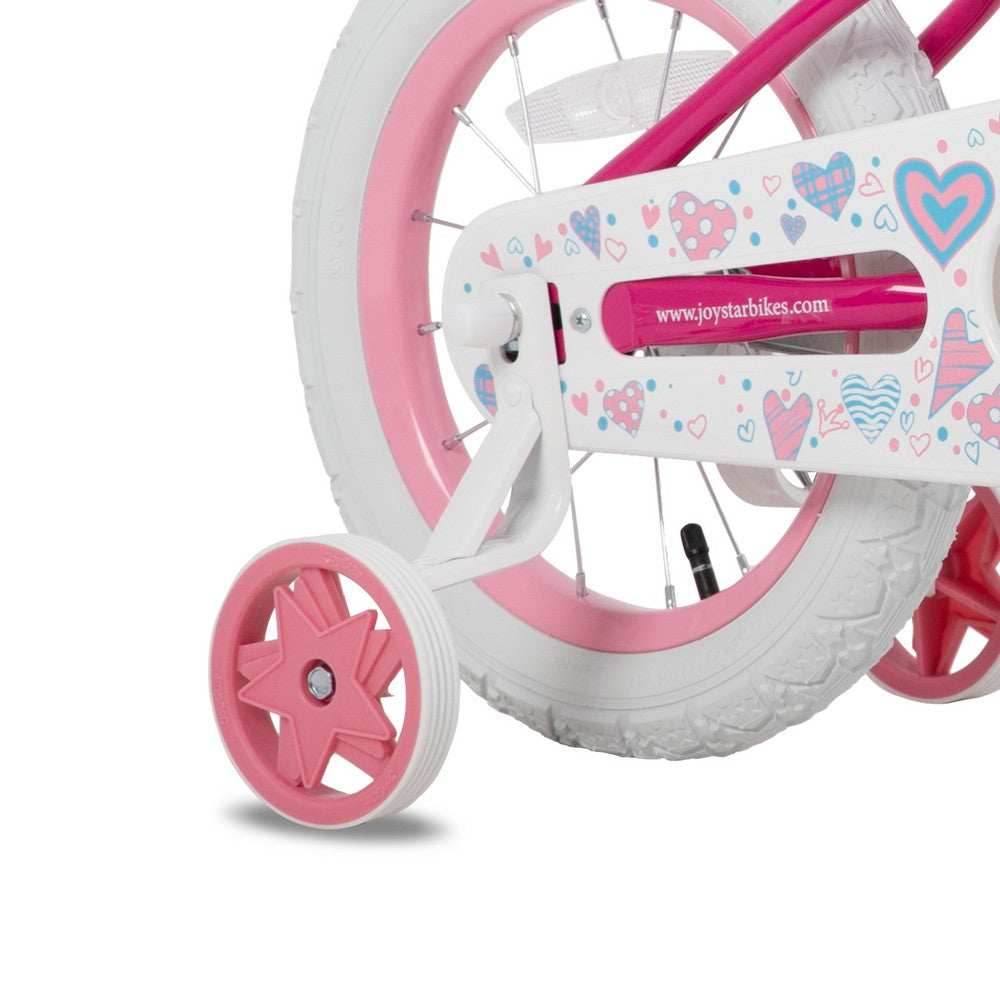 JOYSTAR Angel Girls Bike with Training Wheels & Basket