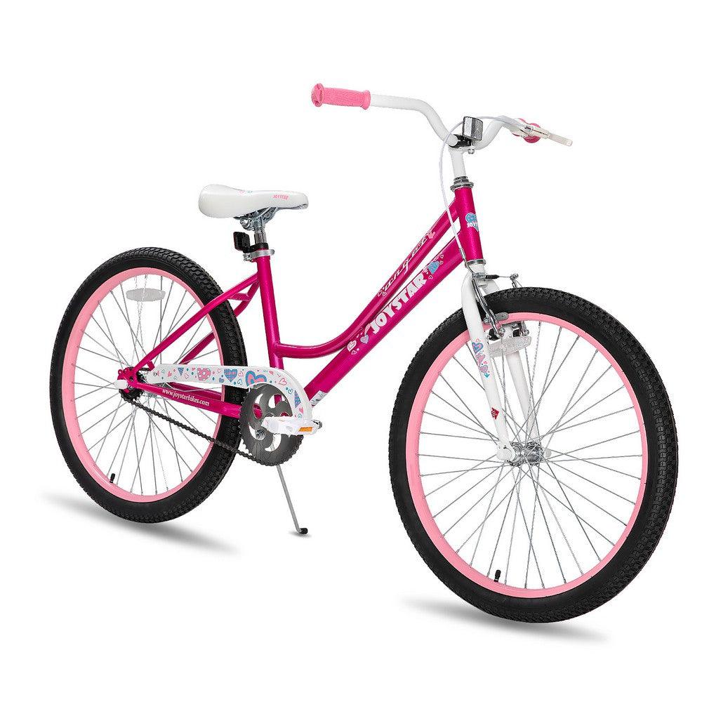 JOYSTAR Angel Girls Bike with Training Wheels & Basket