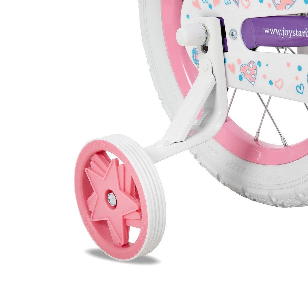 JOYSTAR Angel Girls Bike with Training Wheels & Basket - JOYSTARBIKE