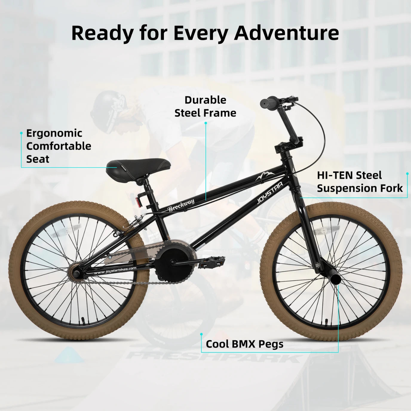 JOYSTAR Brockway Freestyle Kids BMX Bikes JOYSTAR