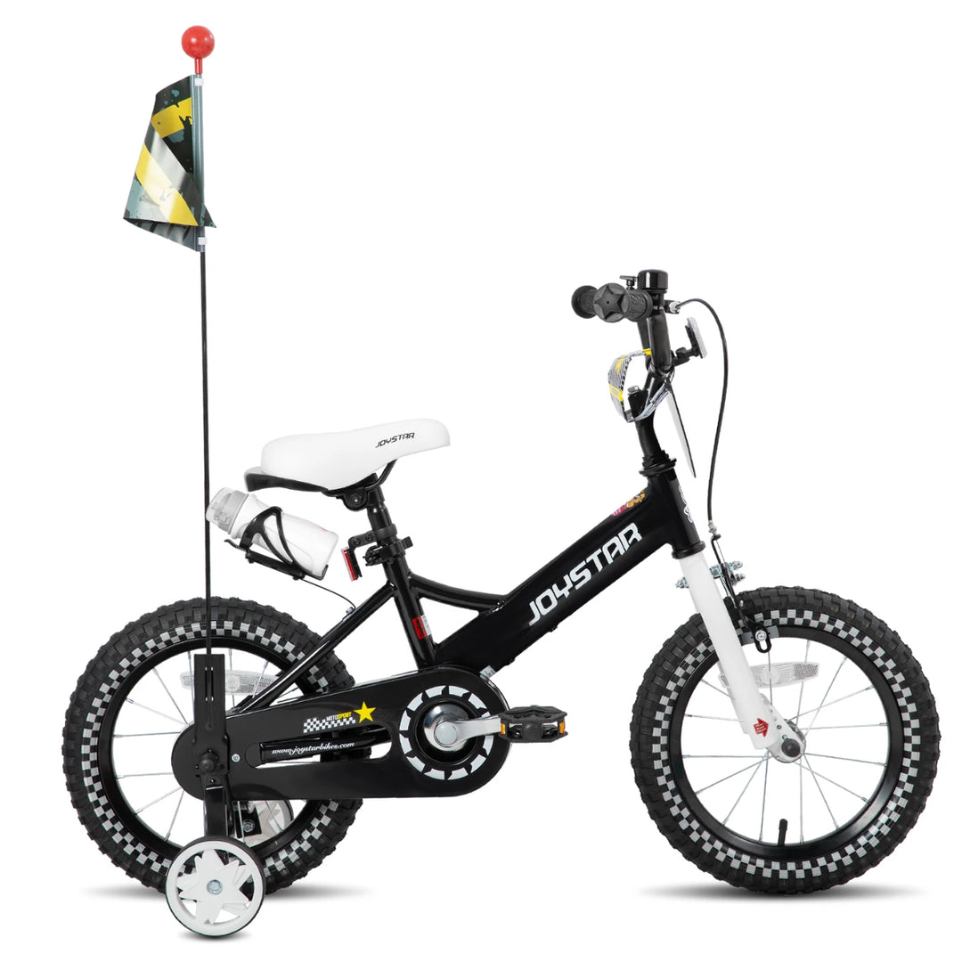 JOYSTAR Little Rock Kids Bike for Boys 2-7 Years - Bike Flag - Number Plate JOYSTAR