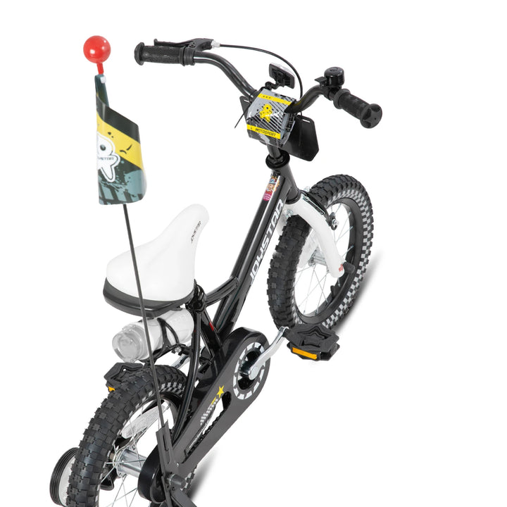 JOYSTAR Little Rock Kids Bike for Boys 2-7 Years - Bike Flag - Number Plate JOYSTAR