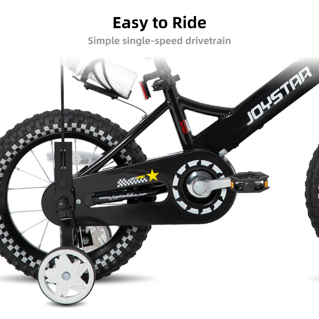 JOYSTAR Little Rock Kids Bike for Boys 2-7 Years - Bike Flag - Number Plate JOYSTAR