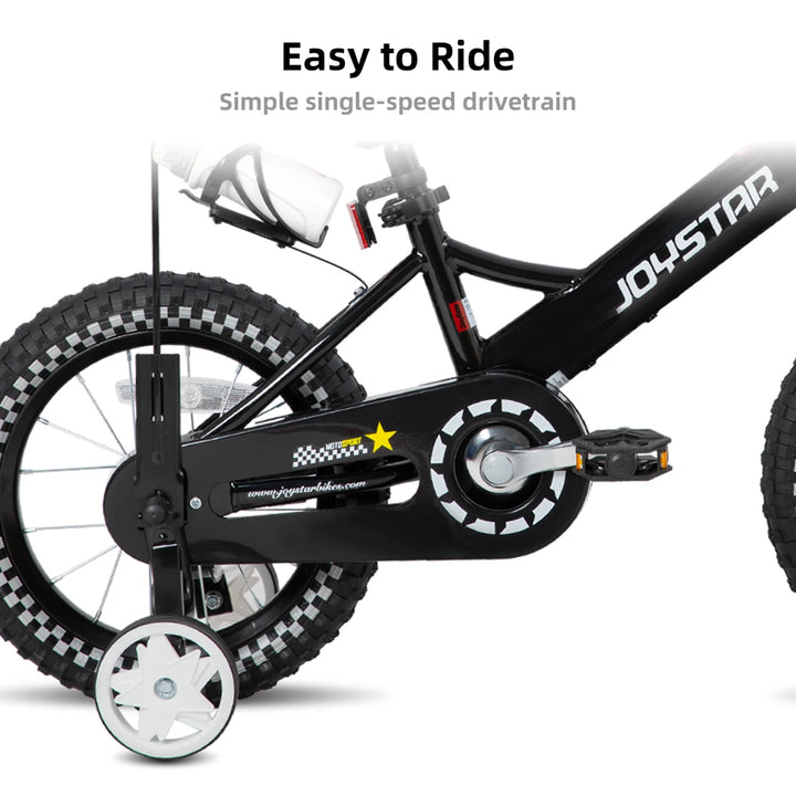 JOYSTAR Little Rock Kids Bike for Boys 2-7 Years - Bike Flag - Number Plate JOYSTAR