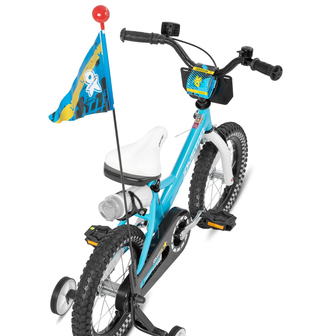 JOYSTAR Little Rock Kids Bike for Boys 2-7 Years - Bike Flag - Number Plate JOYSTAR