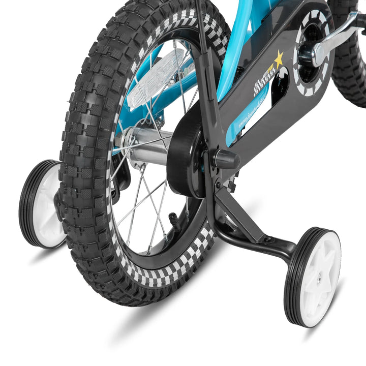 JOYSTAR Little Rock Kids Bike for Boys 2-7 Years - Bike Flag - Number Plate JOYSTAR
