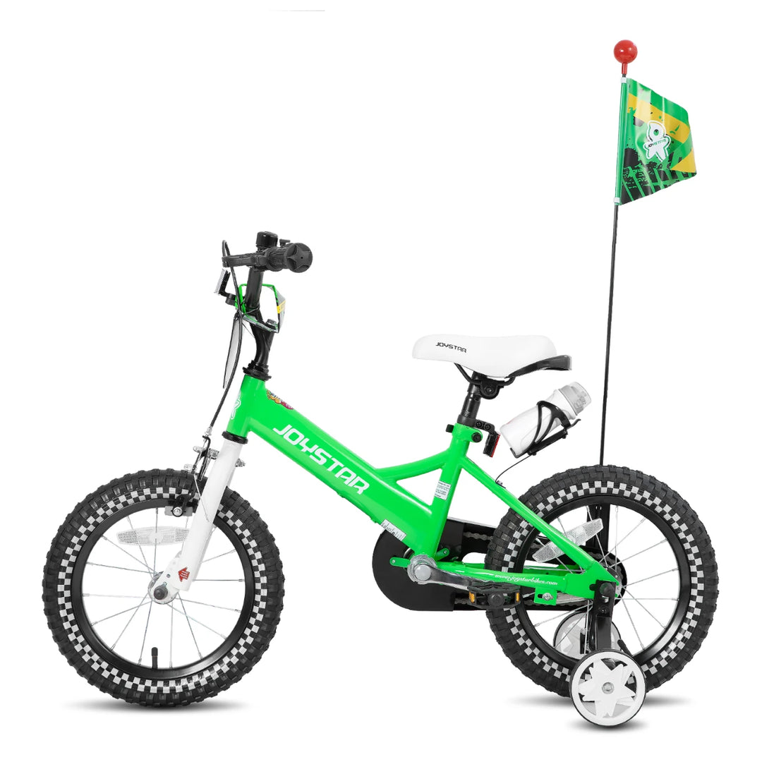 JOYSTAR Little Rock Kids Bike for Boys 2-7 Years - Bike Flag - Number Plate JOYSTAR